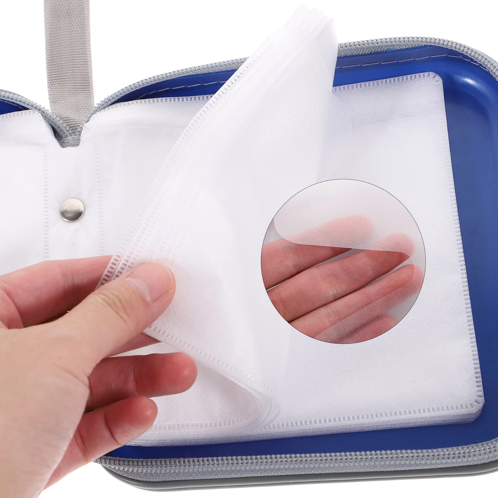 

2Pcs Cd Dvd Organizer 40 Capacity Case Zipper Closure Portable Storage Cd Case Dvd Organizer Disc Storage Pouch