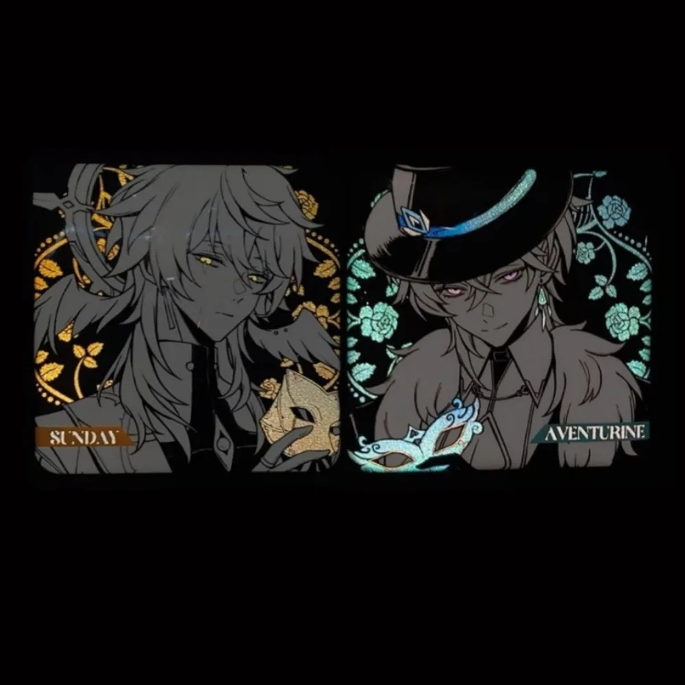 

Honkai: Star Rail Badge Sunday Aventurine Anime Peripheral Cute Originality Square Modeling Schoolbag Decoration Delicate Brooch