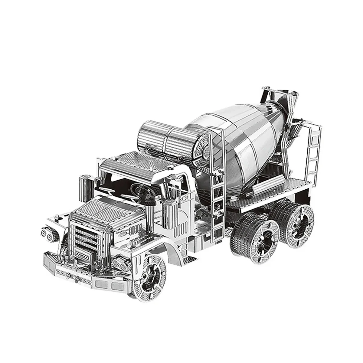 Mixer Truck 3D Metal Puzzle DIY Handmade Engineering Vehicle Assembly Model Laser Cutting Kits Jigsaw Puzzle Kids Adult Toys