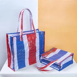 Large-capacity Waterproof Supermarket Shopping Bag Portable PP Woven Shopping Bag For Retail Stores Boutique And Supermarkets