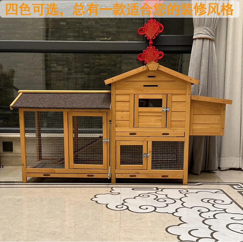 قفص الدجاج والأرانب الخارجي للحماية من المطر والشمس لبيت الحيوانات الأليفة #4