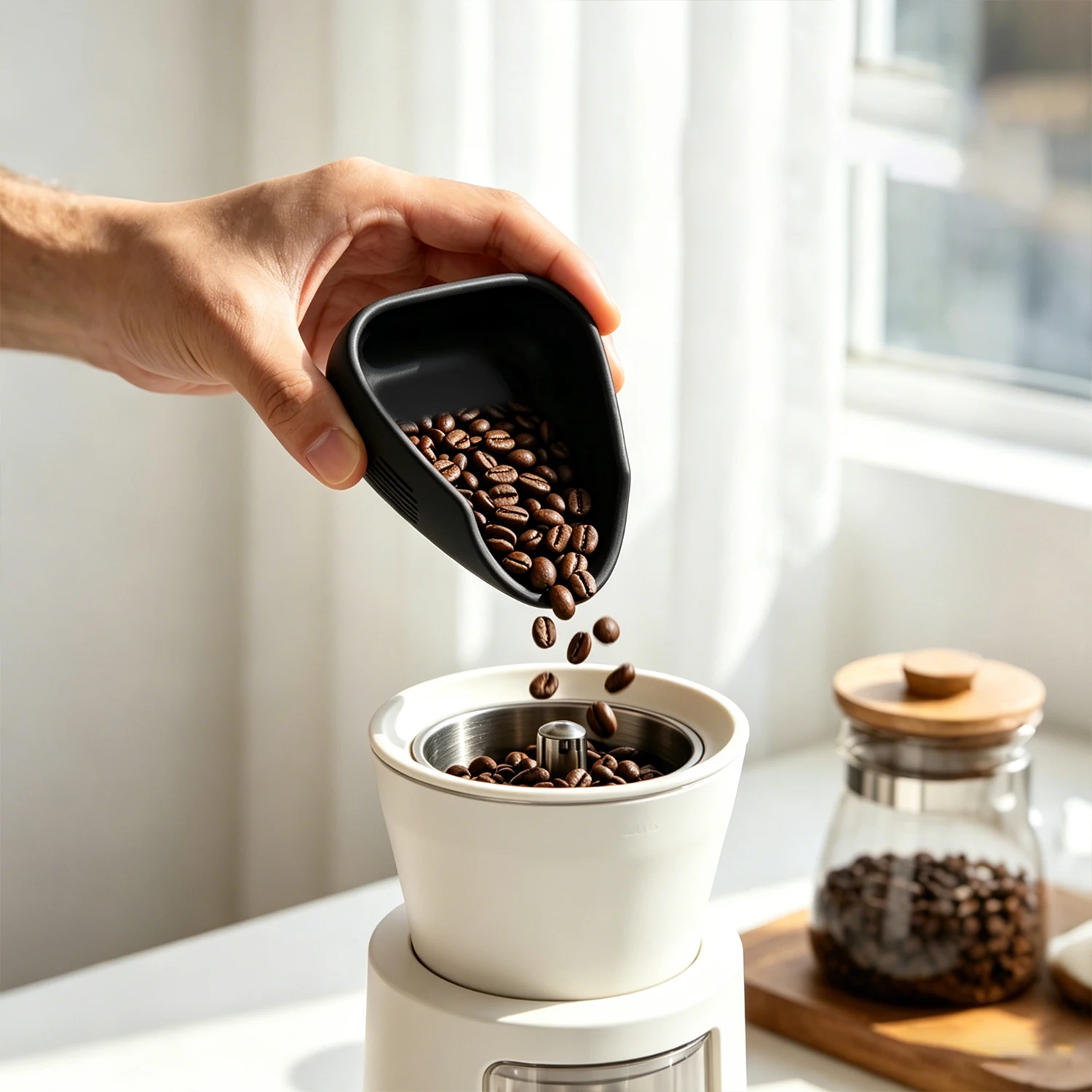 OANKR Coffee Beans Tray Silicone Coffee Bean Display Dish Sample Tray Storage Container Multi-functional Serving Tray for Home