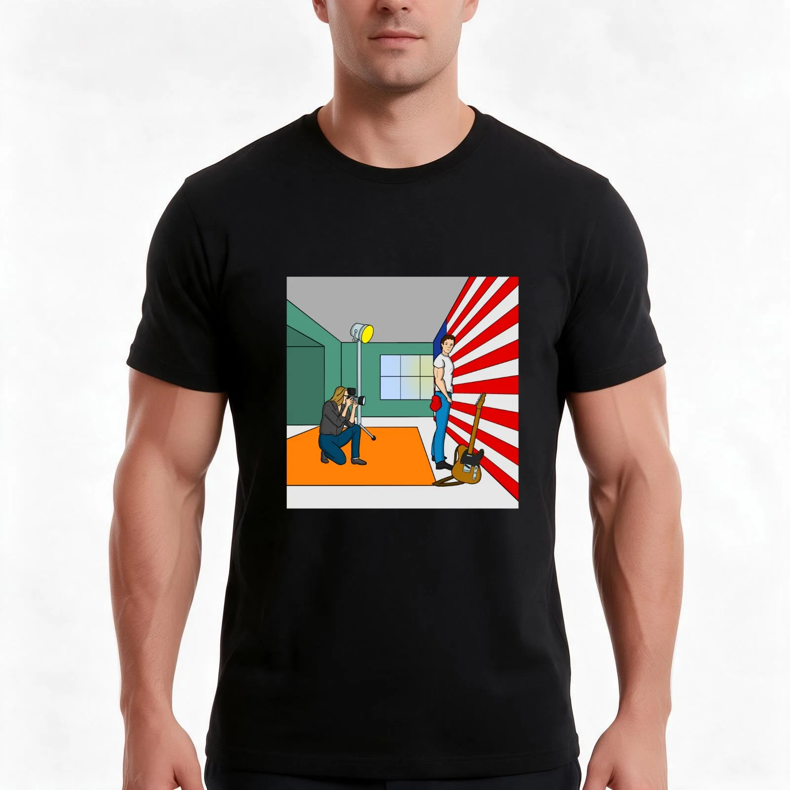 Another Side Of Born In The USA T-Shirt, Summer Casual Cotton Tee, Oversized Streetwear Tops, Vintage Graphic Print, 100% Cotton