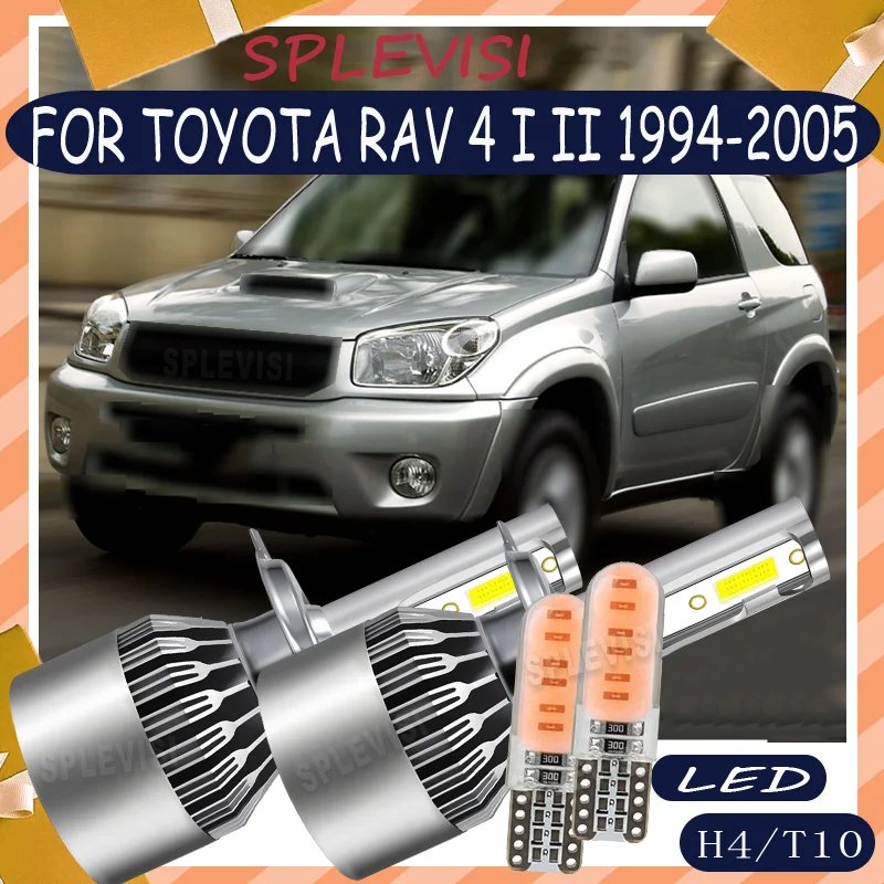 

No Tools Needed Plug and Play H4 LED headlight For TOYOTA RAV 4 I II 1994 1995 1996 1997 1998 1999 2000 2001 2002 2003 2004 2005