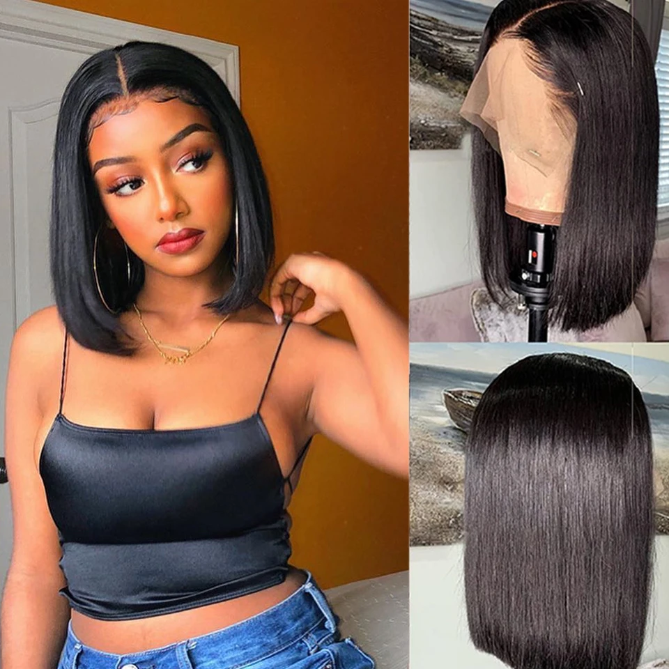 

Bob Wig Lace Front Human Hair Wigs For Women 13x4 Short Wigs Human Hair 4x4 Lace Closure Wig Bone Straight Hd Lace Frontal Wig