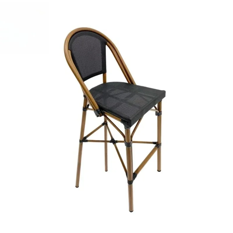 Modern exterior tableware Bar Black furniture Dining room High chairs Durable