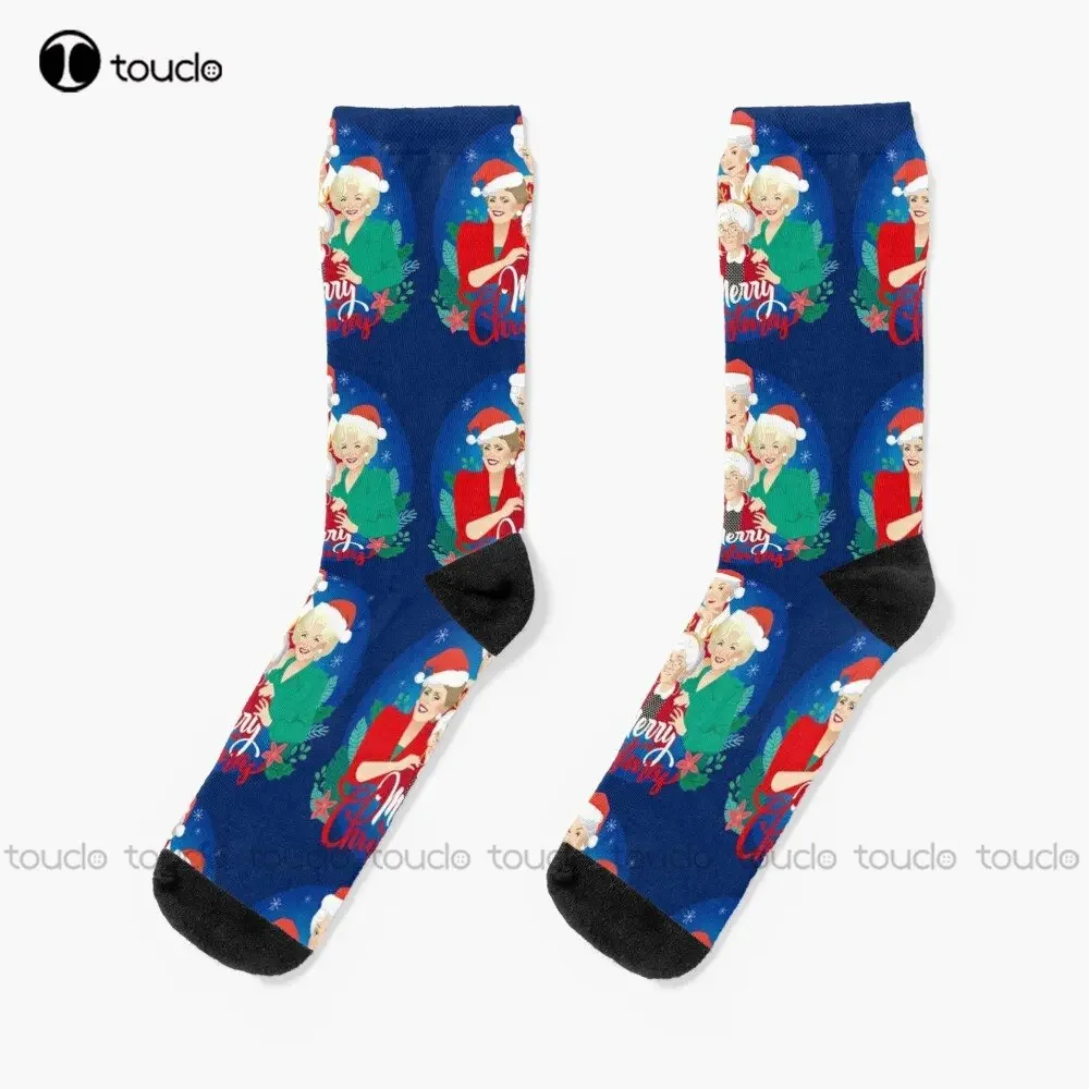 Christmas Girls! The Golden Girls Xmas Socks Socks Men Personalized Custom Unisex Adult Teen Youth Socks 360° Digital Print