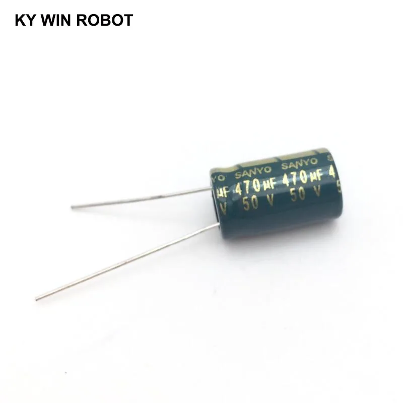 10 Stück Elektrolytkondensatoren 470UF 50V 10x16mm 105C Radial Hochfrequenz-Niedrigwiderstands-Elektrolytkondensator – Detail 1