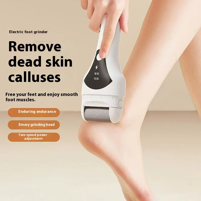 Elektrischer automatischer Fuß-Hornhautentferner, tragbarer Pediküre-Schleifer für abgestorbene Haut mit dickem Absatz, wiederaufladbares Peeling-Gerät