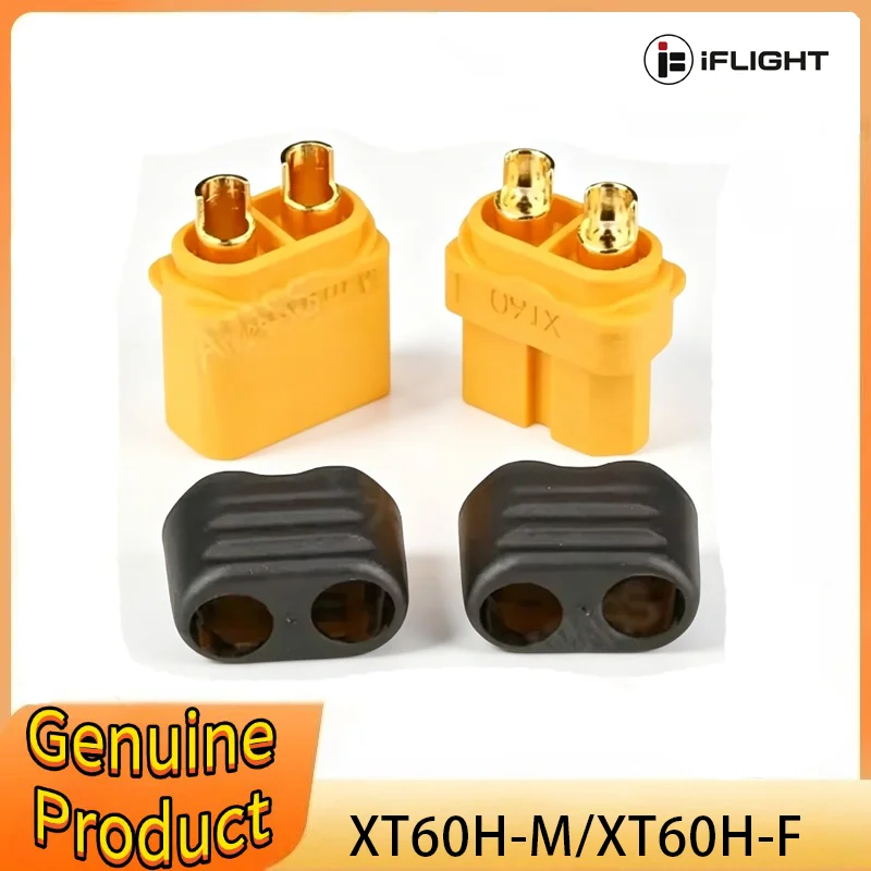 10PCS AMASS XT60H + XT60 Connector with Cover Protection Male Female Power Plug with Sheath for Lipo Battery RC Planes Cars