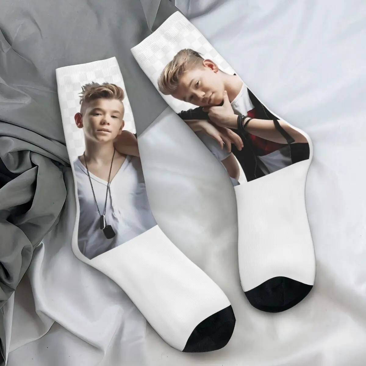 Marcus And Martinus Eurovisions 2024 Sweden Socks Retro Stockings Winter Anti Skid Adults Men Socks Quality Graphic Cycling Sock