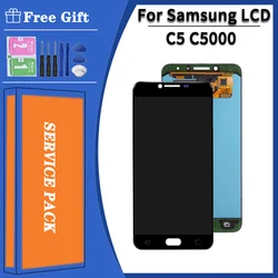 5.2 ''Super AMOLED Voor Samsung C5 C5000 SM-C5000 lcd-scherm vervanging voor Samsung C5 display lcd-scherm module