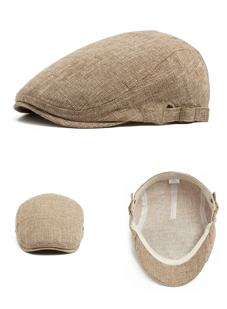 Neue Sommer Dünne Zweireiher Baskenmütze Mode Männer Vintage Visier Flache Kappe Frauen Hut Berets Für Casual Unisex Boina – Detail 7