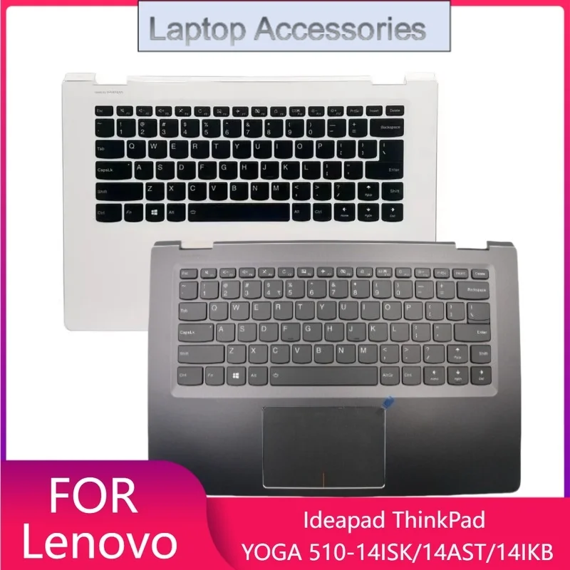 T новый корпус упора для рук, верхний чехол C-Cover с клавиатурой для Lenovo Ideapad ThinkPad YOGA 510-14ISK/14AST/14IKB