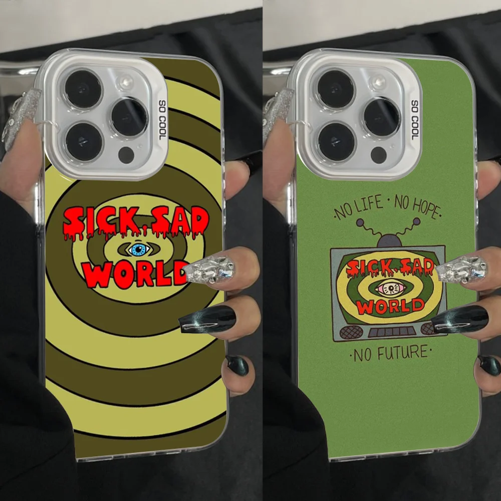 

Cartoon D-Daria Anime Phone Case For iPhone 16,15,14,13,12,11,Pro,Max,Plus,Mini,XS,SE Anti Fall Gray Silver Matte Hard Bumper