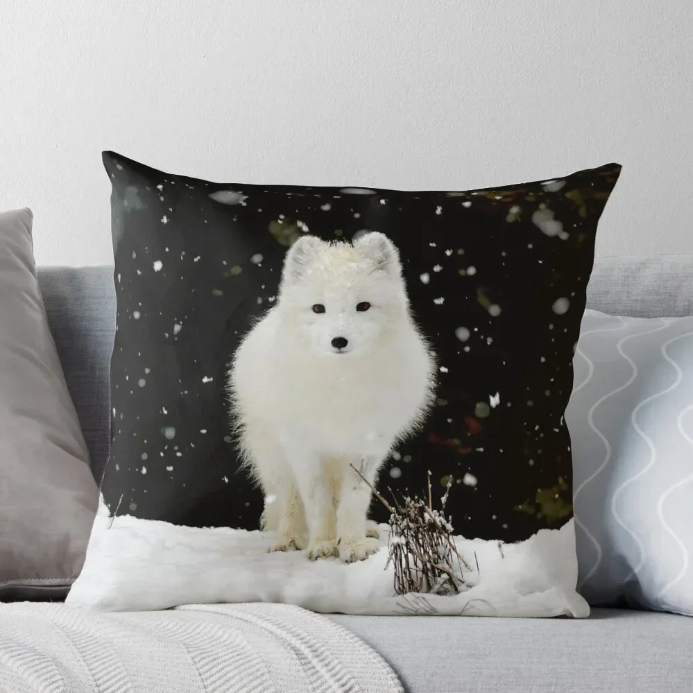 Arctic Fox Throw Pillow sleeping pillows Sofa Covers For Living Room Pillow