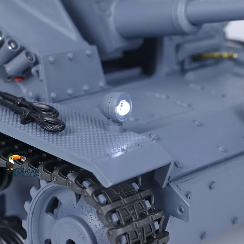 헹롱 RC 탱크 1/16 독일 스투그 3형 RTR 7.0 플라스틱 3868 기관총 연기 발사 원격 조종 군용 자동차 장난감 선물 모델