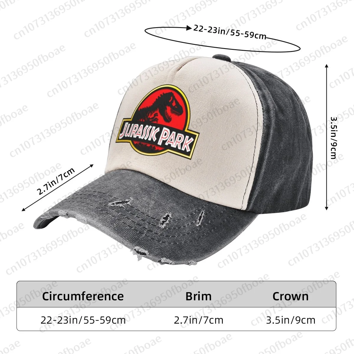 Jurassic World Cowboy Hat Women Men Classic Baseball Cap Sport Adjustable Golf Hats