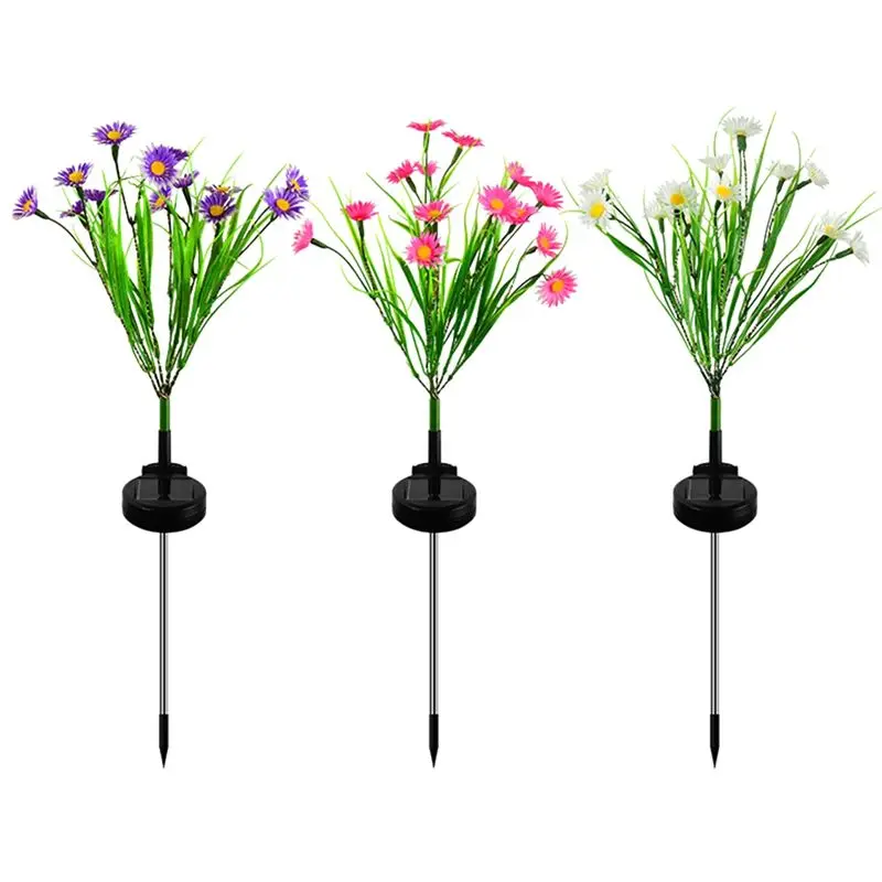 

Солнечные садовые светильники ABUH-3PCS, уличные светильники на солнечных батареях, качающиеся на ветру, для украшения двора и патио, цветное освещение