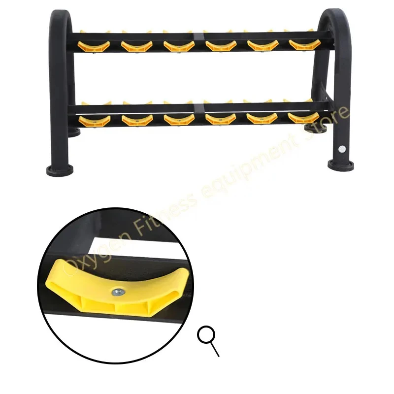 A Pair Dumbbell Holders Dumbbell Trays For Gym Home Fitness Plastic Damping Non-slip Dumbbell Supports Dumbbell Rack Accessories