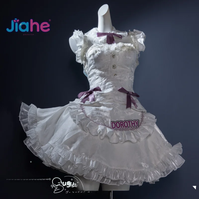 Doro NIKKE: disfraz de Cosplay de la diosa de la victoria Dorothy, Carnaval de Halloween, dulce vestido de Lolita, accesorios de peluca, uniforme de red de sirvienta para mujer