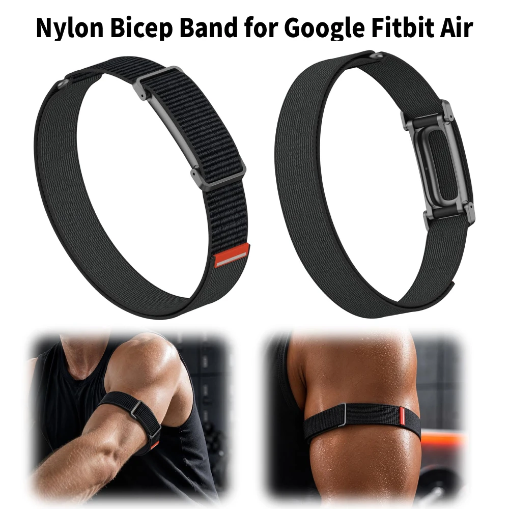 Nylon Bicep Band for Google Fitbit Air Replacement Active Band Adjustable Sport Workout Arm Ankle Strap for Fitbit Air