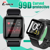 99D Soft Protective Film For Haylou Smart Watch 2 LS02 LS01 Watches Full Cover Screen Protector Not Tempered Glass