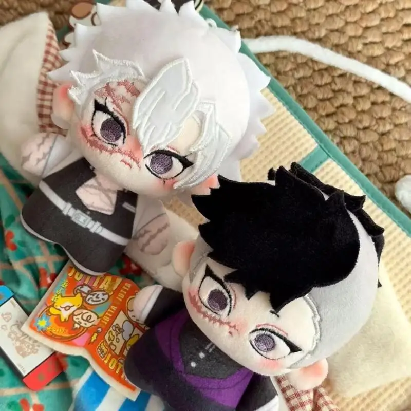 

10Cm Cute Cartoon Demon Slayer Kimetsu No Yaiba Shinazugawa Sanemi Genya Doll Mini Pendant Cosplay for Anime Fans Cosplay Gift