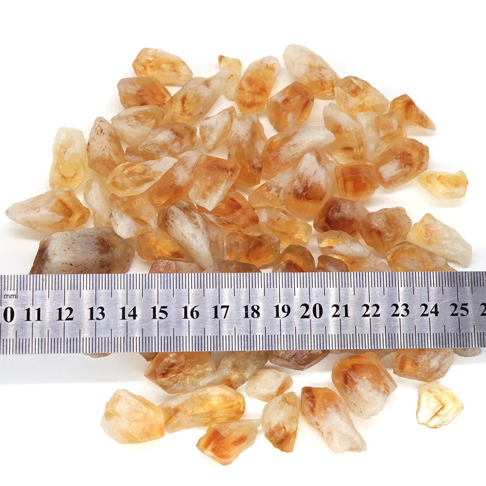 Natural Brazil Citrine Crystal Healing Mineral Specimen Collection Home Decoration Necklace DIY Aquarium Tank Stone Wholesale