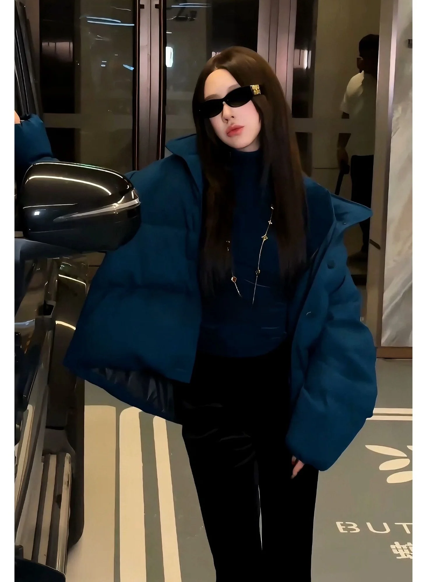 

Зимняя женская куртка Gyantong Wu076: модная, уютная, прямого кроя, в корейском стиле, теплая, утолщенная, из хлопка