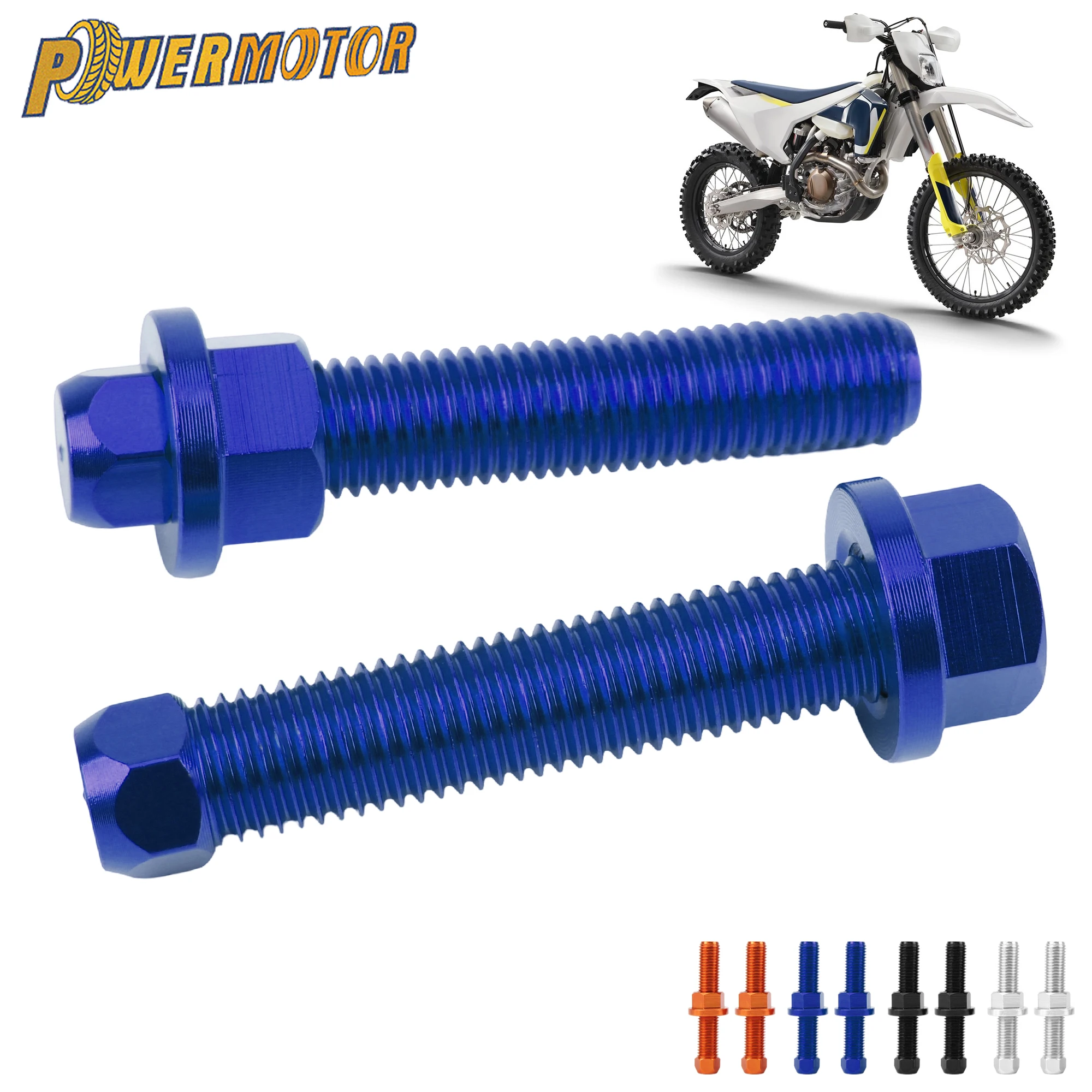 

For KTM Motorcycle CNC Rear Axle Blocks Chain Adjuster Bolt 125 to 500 XC XCF XCW SX SXF EXC EXCF TPi Six Days DirtBike Modified