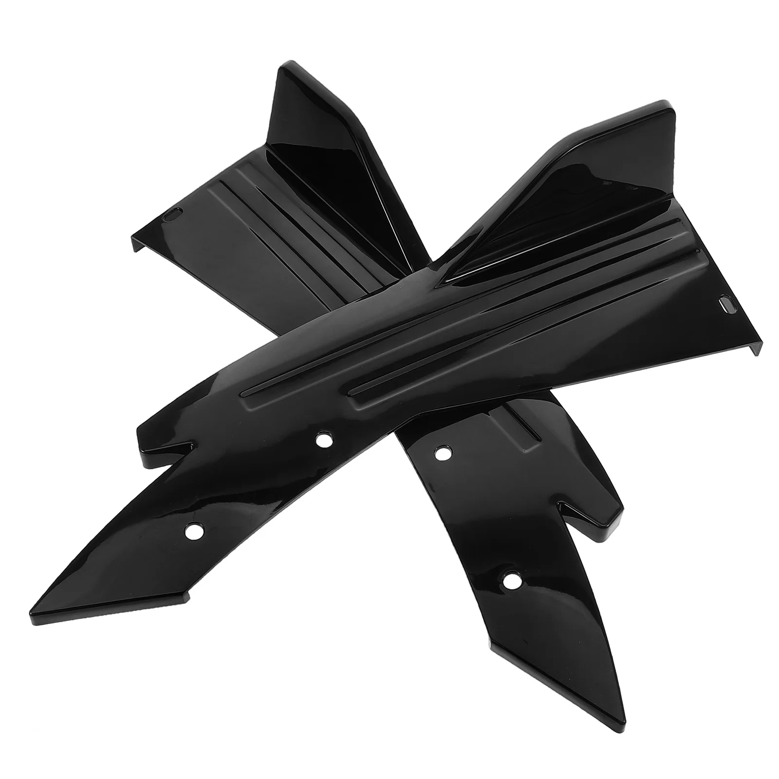 

1 Pair Universal Car Rear Bumper Diffuser Spoiler Stylish Durable Install Long Lasting Protection Most Vehicles Rear
