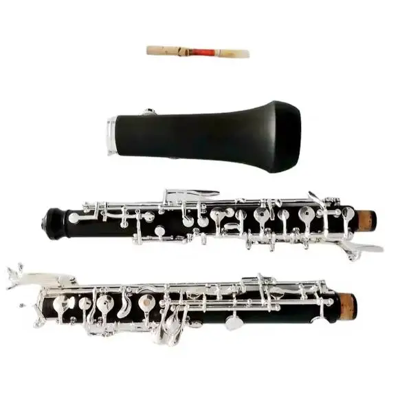 C Key ABS Oboe Silver Plated Woodwind Instrument For Student Beginner Grading Test Band Practice Stage Performance
