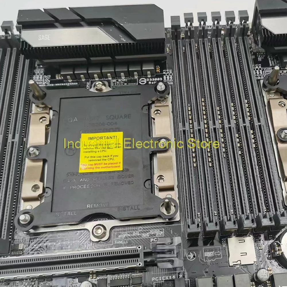 WS C621E SAGE Motherboard LGA3647 Support 1st/2nd Gen. Scalable Processor Family 4-way SLI™ /CrossFireX Tech.