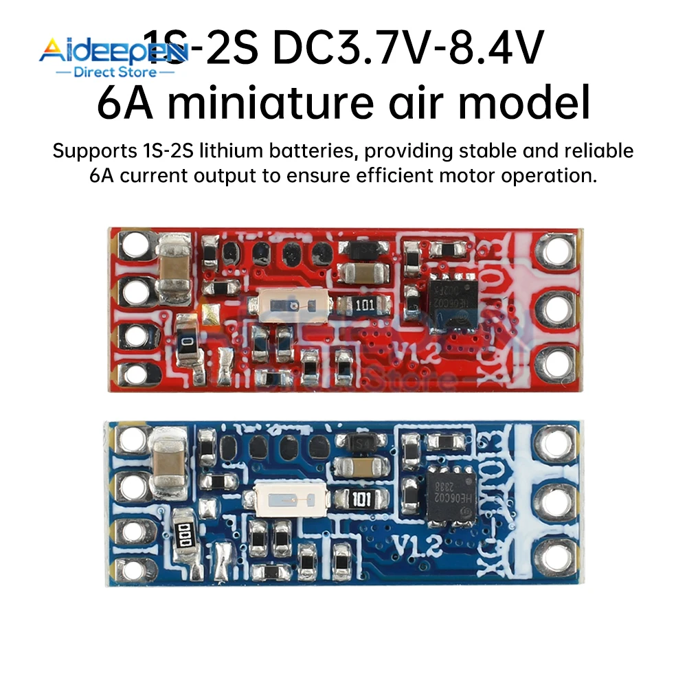 1S-2S DC 3.7V-8.4V 6A Mini BLDC Brushless Motor Driver Board Electric Regulator Drive For 1104 1106 1306 1407 1503 Motor