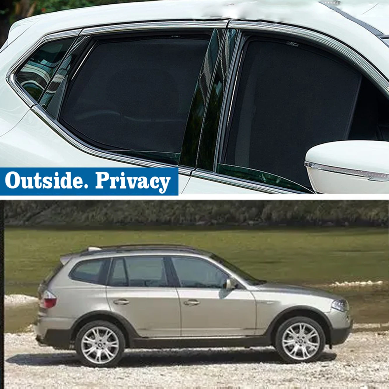 

For BMW X3 E83 2003 - 2010 E 83 2009 2008 Magnetic Car Sunshade Shield Front Windshield Frame Curtain Sun Shades Accessories