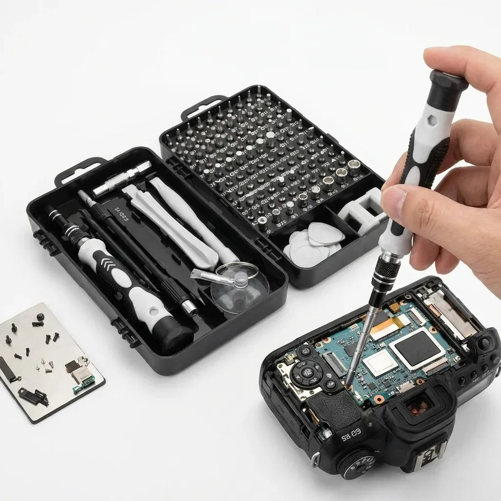 Kit de tournevis de précision 115-en-1 avec embouts magnétiques - Outil de réparation électronique pour téléphone, ordinateur portable, PC et projets de bricolage