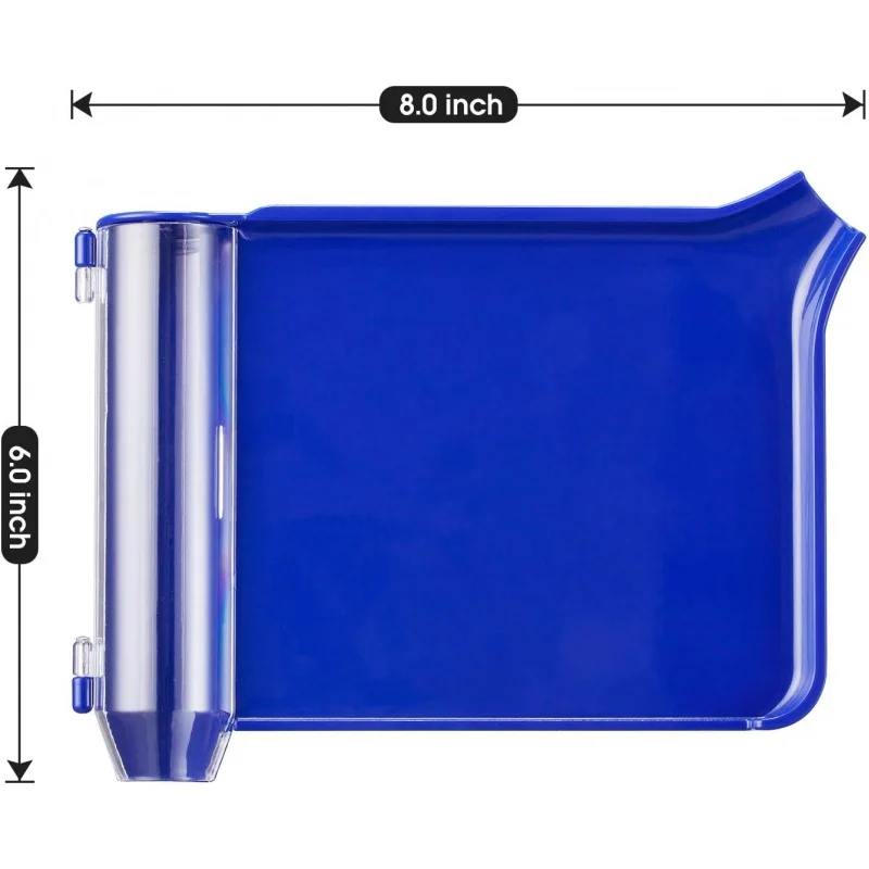 Plastic Pill Counting Tray Capule Tablet Counting Plate  with Spatula (Blue - L Shape) for Lab