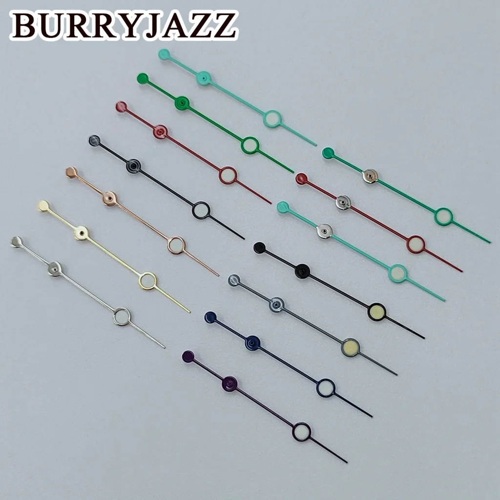 BURRYJAZZ NH35 NH36 NH38 7S26 7S36 4R35 4R36 Watch Hands Silver Rose Gold Black Green Blue Red Gray Purple Hands Green Luminous