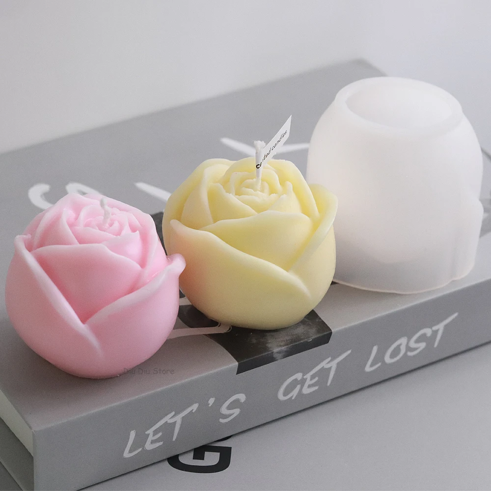 

Variety Flower Molds Rose Daisy Silicone Candle Mold DIY Flowers Scented Candle Soap Craft Gift Making Resin Mold