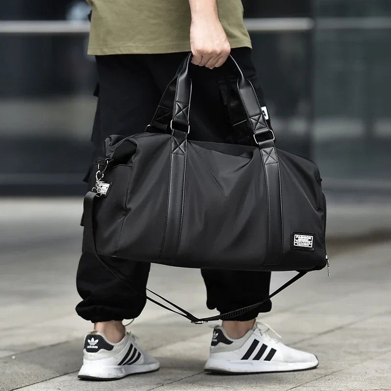 

2025 New Popular Men Crossbody Nylon Shoulder Bags For Work Gym Sports High Capacity Boys Handbags With Large Pockets Zipper