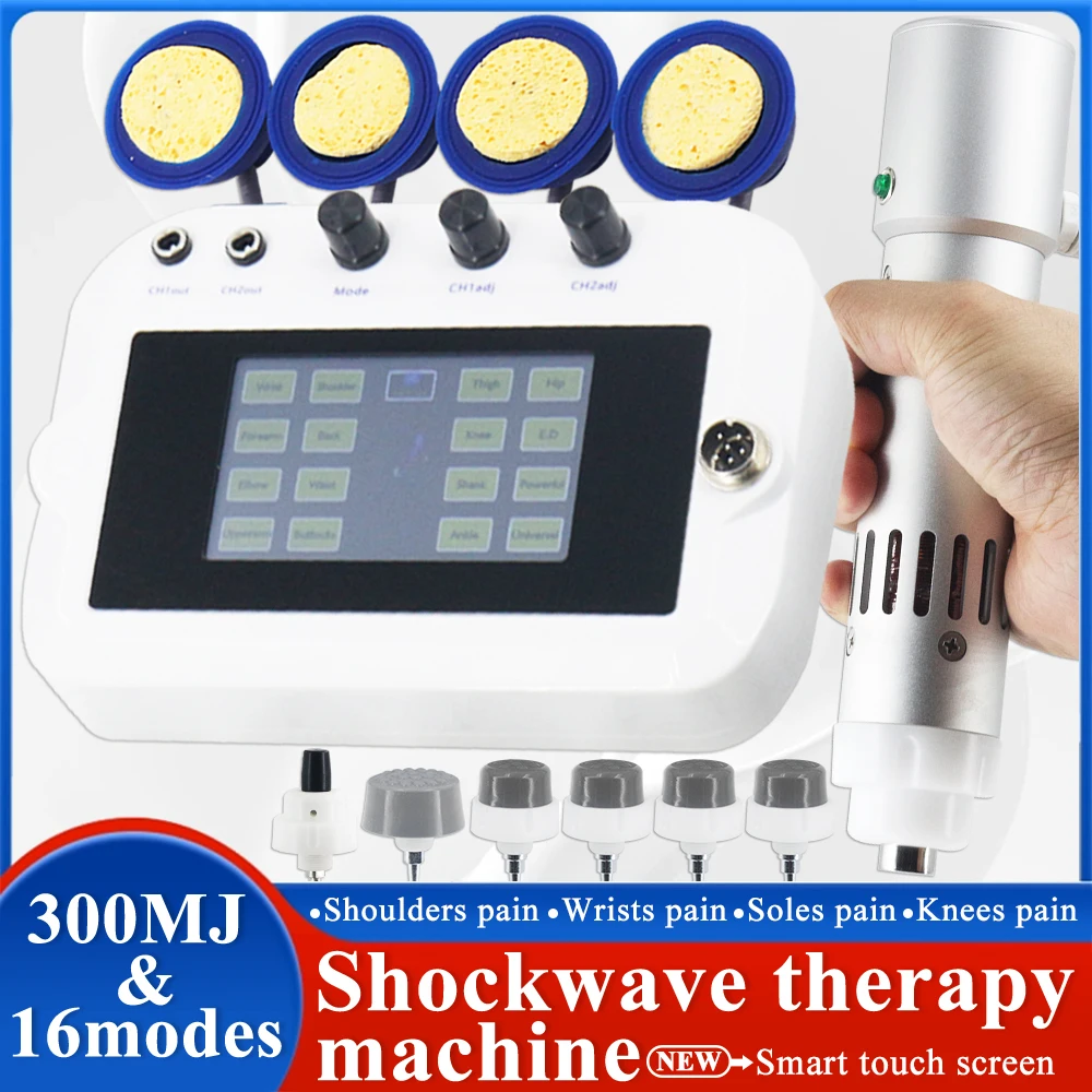 Physiotherapy Shockwave Therapy Machine EMS New Tech Handle For ED Treatment Massage Relieve Back Pain 300MJ Shock Wave Massager