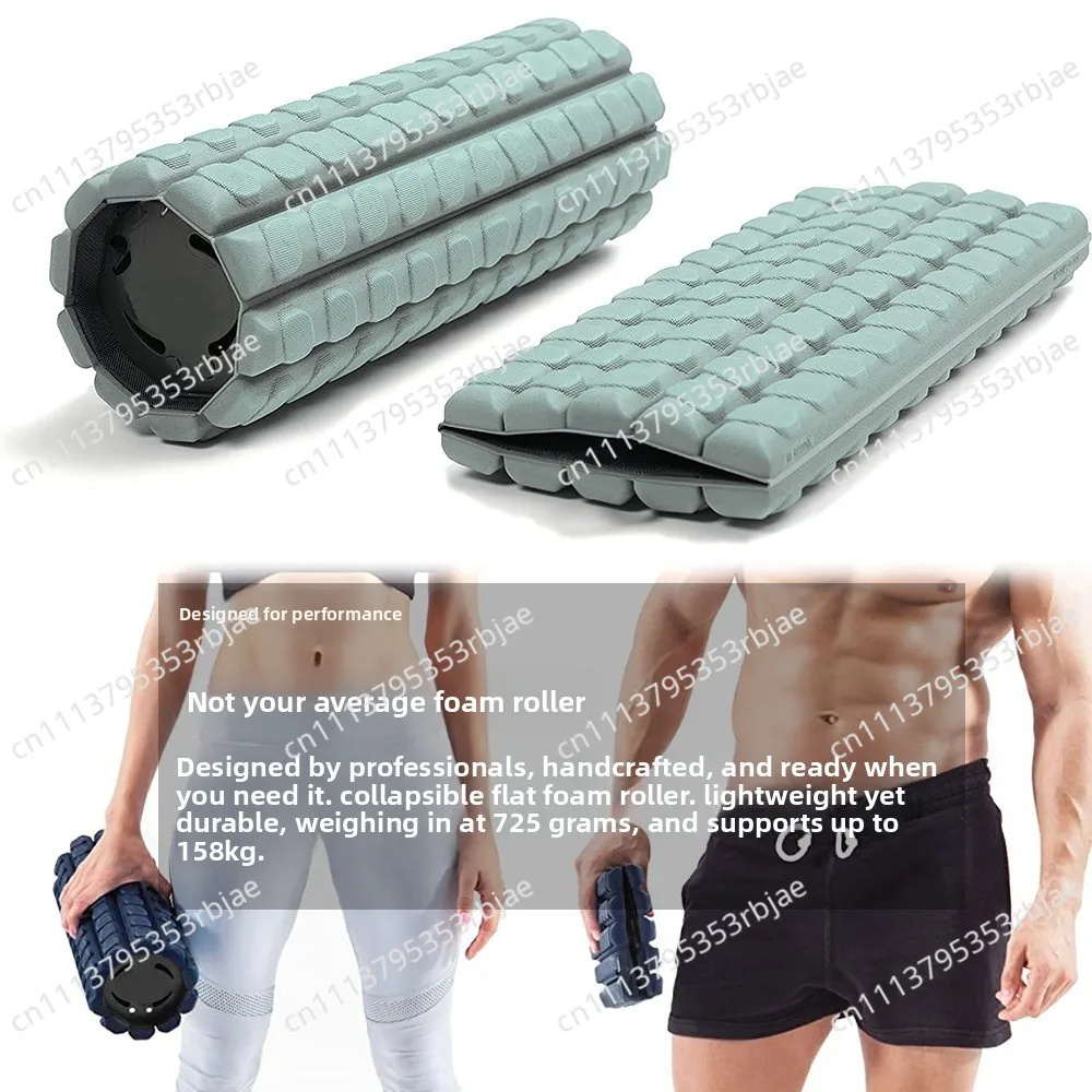 Foldable small portable travel foam roller for muscle recovery