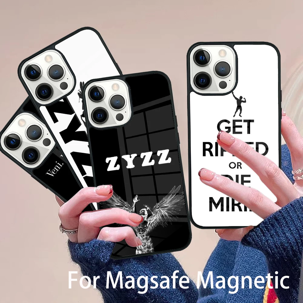 

Zyzz Aziz Shavershian Fitness Phone Case Magesafe Magnetic Wireless Charge Cover For IPhone 16 11 12 13 14 15 Pro Max Plus Mini