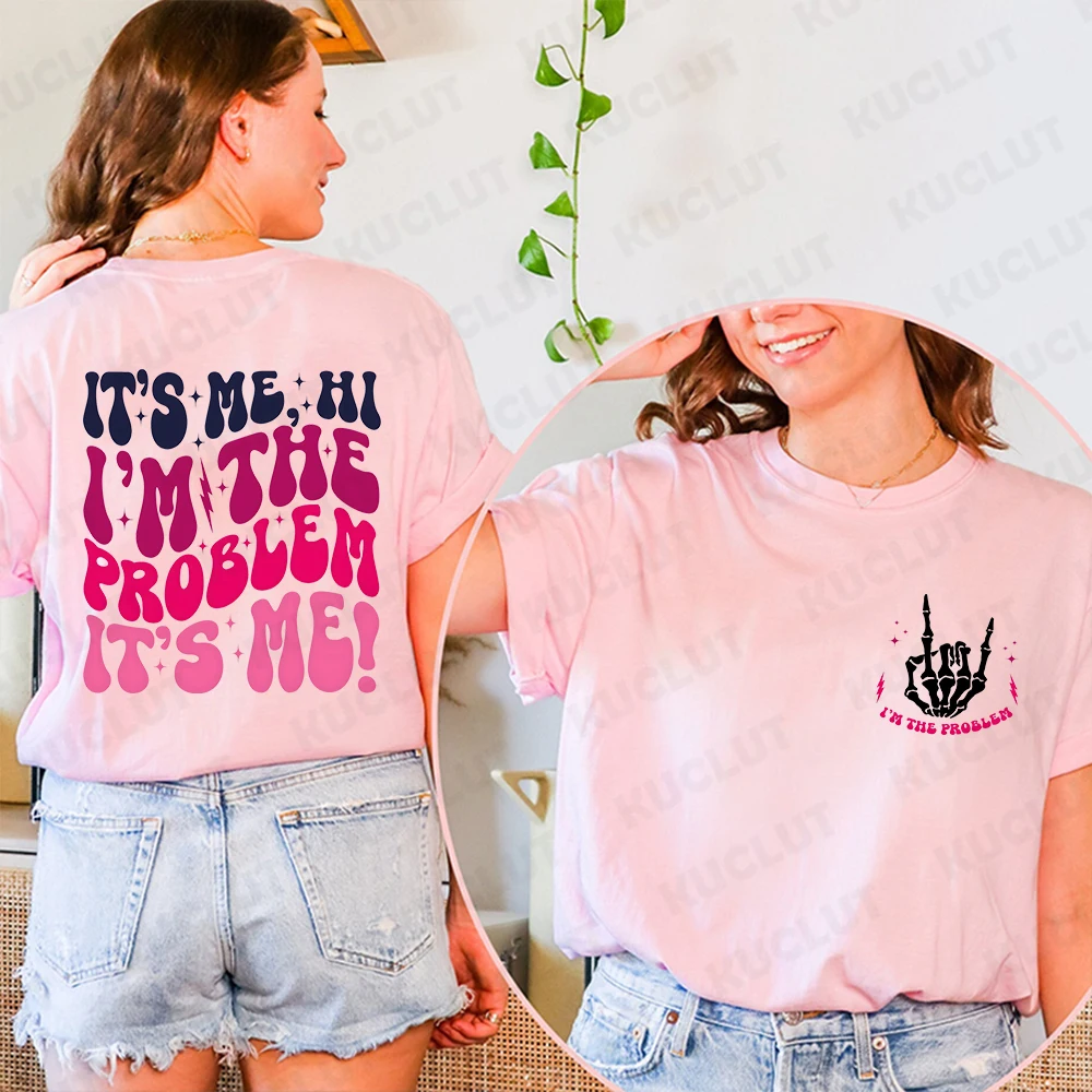 It's Me, Hi, I'm The Problem It's Me Funny T-shirts for Women Anti Hero Club T Shirts Holiday Gift Shirt Design Concert Shirt