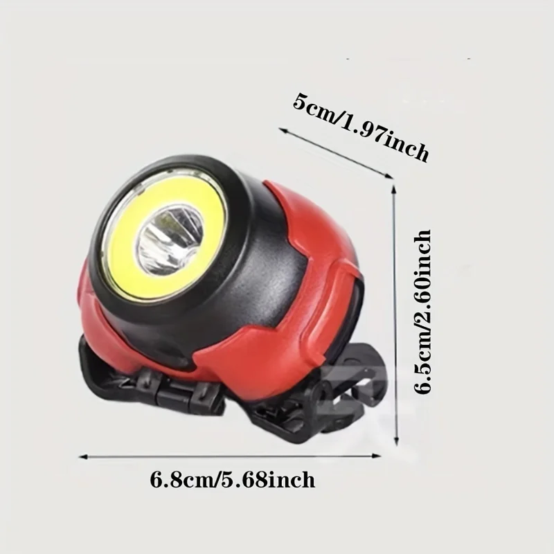 Super jasny reflektor Mini głowa lampka nocna z lampa czołowa LED kolb światło na kierownicę latarka AAA