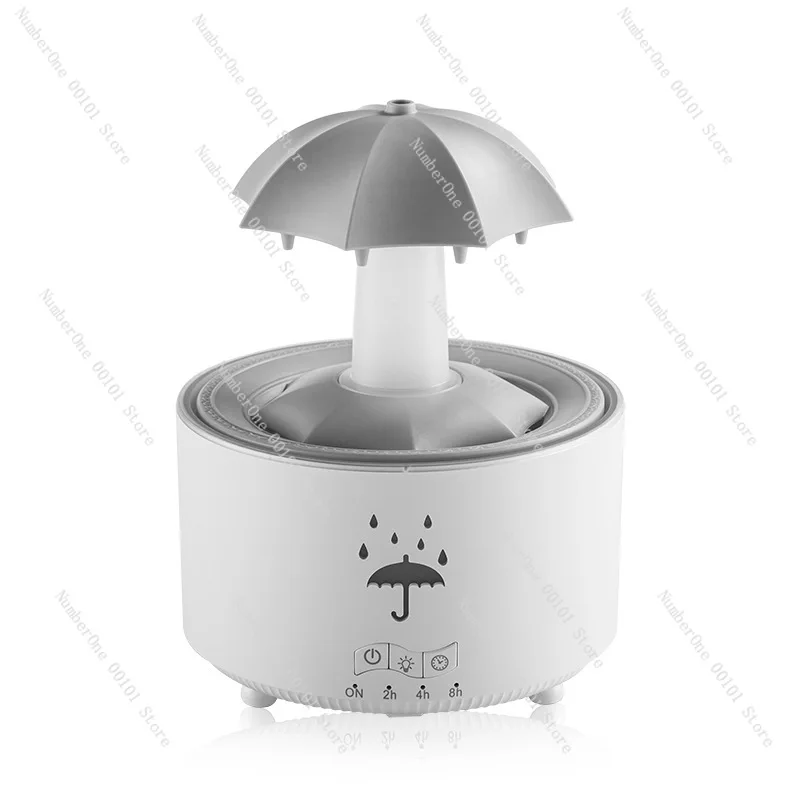 Colorful Raindrop Mist Maker, Rotary Water Drop Humidifier with Remote Control, for Home Office Air Freshener