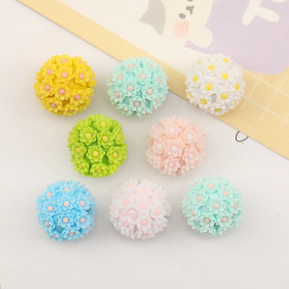 

Cordial Design 50Pcs 20*20MM DIY Beads/Hand Made/Flower Effect/Jewelry Findings & Components/Round Shape/Polymer Clay Bead