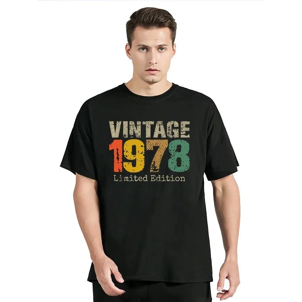 Vintage Oversized Tshirt Cassette Est 1978 Edition Men's Custom Hand-Painted Design Service Clothing DIY