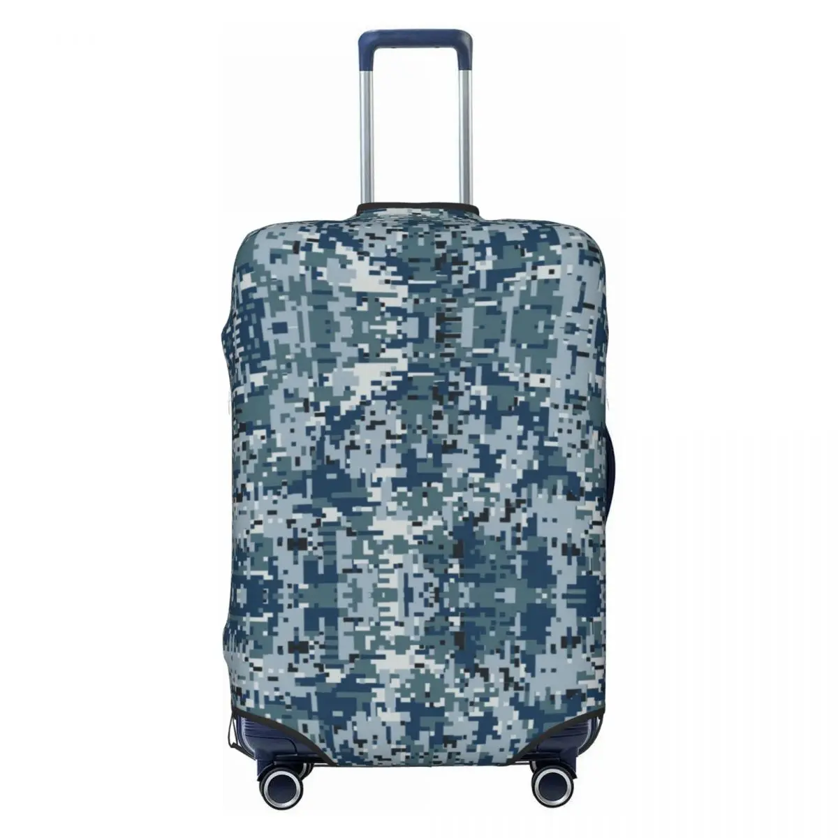 Custom Navy Marine Camo Travel Luggage Cover Elastic War Army Military Camouflage Suitcase Cover Protector Fit 18-32 Inch